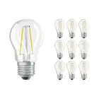 Mehrfachpackung 10x Ledvance Classic LED E27 Kugel Fadenlampe Klar 1.5W 136lm - 827  | Ersatz Für 15W