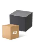 Mehrfachpackung 4x D'Lite Elingen Wandleuchte Solar Schwarz Up & Down - 830  | IP54 - Bewegungssensor