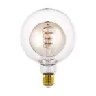 Eglo LED Globe E27 Fadenlampe Messing 4W 200lm - 820  | Dimmbar - Ersatz Für 25W