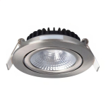 LED schwenkbar Spot Silber Rund 6W 550lm 60D - 927 | 85mm - IP54 - Dimmbar - Höchste Farbwiedergabe