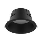 Spot Encastrable LED Profond Encastré Noir 21W 2400lm 100D - 827-830-840 CCT | 226mm - Diamètre 200mm