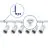 Ensemble complet Rail Monophasé Rail L 1 x 2 Mètre Blanc | incl. 6x Spot + GU10 2700K 3W Dimmable + Embout, Connecteur d’Alimentation et L -Connecteur