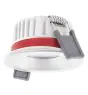 Ledvance Spot LED Fire Rated Aluminium Blanc 8W 680lm 36D - 930 Blanc Chaud | Diamètre 68mm - IP65 - Meilleur rendu des couleurs - Dimmable