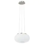 Eglo Suspension Luminaire Optica Échantillon Nickel Satiné | Convient pour 2x E27