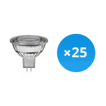 Lot 25x Spot LED GU5.3 MR16 7.5W 621lm 60D - 827  | Dimmable - Remplacement 50W